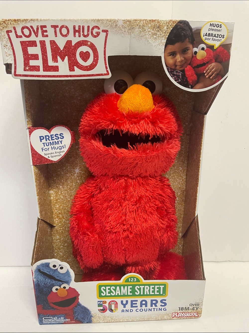 Playskool Sesame Street Love to Hug Talking Elmo Plush Doll NEW